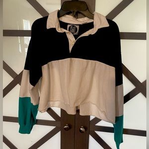 Vintage CHILL long sleeve crop top tee